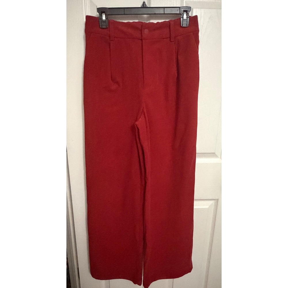 NEW Varley | Floris Wide Leg Pant 29.5" Red Sz M